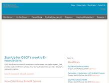 Tablet Screenshot of ojcf.org